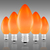 C7 - 5 Watt - Opaque Orange - Incandescent Christmas Light Replacement Bulbs Thumbnail