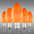 C7 - 5 Watt - Opaque Orange - Incandescent Christmas Light Replacement Bulbs  Thumbnail