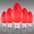 C7 - 5 Watt - Opaque Red - Incandescent Christmas Light Replacement Bulb Thumbnail