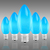 C9 - 7 Watt - Opaque Blue - Incandescent Christmas Light Replacement Bulbs Thumbnail