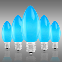 C9 - 7 Watt - Opaque Blue - Incandescent Christmas Light Replacement Bulbs - Intermediate Base - 120 Volt - 25 Pack