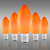 C9 - 7 Watt - Opaque Orange - Incandescent Christmas Light Replacement Bulbs Thumbnail