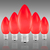 C9 - 7 Watt - Opaque Red - Incandescent Christmas Light Replacement Bulbs Thumbnail