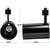Track Light Fixture - Flat Back Cylinder - Black Thumbnail