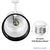 Track Light Fixture - Flat Back Cylinder - White Thumbnail