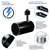 Track Light Fixture - Flat Back Cylinder - Black Thumbnail