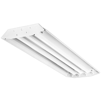 LED Ready High Bay Fixture - Operates 4 Single-Ended Direct Wire T8 LED Lamps (Sold Separately) - Non-Shunted Sockets - Chain Mount - White Finish