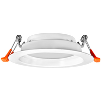 3 Colors - 800 Lumens - 4 in. Recessed Snap-In Selectable LED Downlight Fixture - Kelvin 3000-4000-5000 - 10 Watt - 50 Watt Incandescent Equal - Dimmable - 120 Volt - TCP DR4CCT2