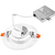3 Colors - 1100 Lumens - 6 in. Recessed Snap-In Selectable New Construction LED Downlight Fixture - 11 Watt Thumbnail
