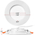3 Colors - 1100 Lumens - 6 in. Recessed Snap-In Selectable New Construction LED Downlight Fixture - 11 Watt Thumbnail
