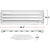 LED Ready High Bay Fixture - Operates 4 Single-Ended Direct Wire T8 LED Lamps (Sold Separately)  Thumbnail