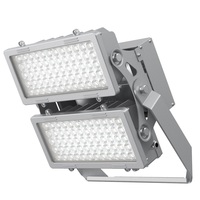 56,000 Lumens - 400 Watts - 5000 Kelvin - LED Industrial Flood and Sport Light Fixture - 45 Deg. Beam Angle - Yoke Mount - Dimmable - 120-277 Volts - PLT Solutions - PLT-12430