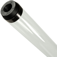 F40T12 - Clear - Fluorescent Tube Guard with End Caps - 48 in. Length - Protective Lamp Sleeve - PLAS-100275