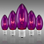 C9 - 7 Watt - Transparent Purple - Double Dipped - Christmas Light Bulbs Thumbnail