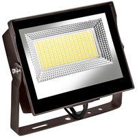 80 Watt - 11,500 Lumens - 3 Colors - Selectable LED Flood Light Fixture - Kelvin 3000-4000-5000 - Replaces a 250 Watt Metal Halide - Yoke Mount - 120-277 Volt - PLT Solutions - PLTS-12315