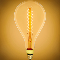 60 Watt Incandescent - Oversized Vintage Light Bulb - 12.2 in. x 6.5 in. - 200 Lumens - Medium Base - Tinted - 120 Volt -  PLT Solutions - PLTS-12237
