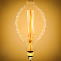 60 Watt Incandescent - Oversized Vintage Light Bulb - 14.6 in. x 7 in. - 200 Lumens - Medium Base - Tinted - 120 Volt - PLT Solutions - PLTS-12238