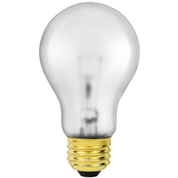 75 Watt - Opaque - Incandescent A19 Bulb - Shatter Resistant - Medium Base - 130 Volt - PLT Solutions 75ARSTF