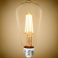 800 Lumens - 7 Watt - 3000 Kelvin - LED Edison Bulb - 60 Watt Equal - Dimmable - 120 Volt - PLT Solutions - PLT-11844