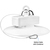 21,000 Lumens - 150 Watt - 5000 Kelvin - UFO LED High Bay Fixture Thumbnail