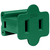 Green - Female Gilbert Plug - SPT-2 - End plug and Inline Thumbnail