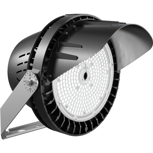 LED Sport Light Fixture - PLT Solutions PLT-12445 - Front Angle View