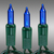 11 ft. - Green Wire - Christmas Mini Light String - (50) Blue Bulbs - 2.5 in. Bulb Spacing Thumbnail