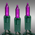 25 ft. - Green Wire - Christmas Mini Light String - (50) Purple Bulbs - 6 in. Bulb Spacing Thumbnail