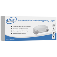 Emergency Light Fixture - LED Lamp Heads - 2 Watt - 90 Min. Operation - 120-277 Volt - PLT Solutions - PLTS-50282