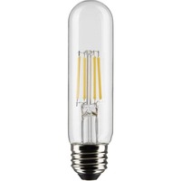 450 Lumens - 5.5 Watt - 3000 Kelvin - LED T10 Tubular Bulb - 50 Watt Equal - Halogen Match - 90 CRI - 120 Volt - Satco S21345