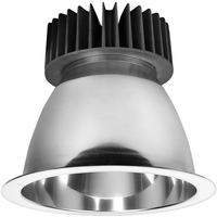 3600 Lumens - 40 Watt - 3000 Kelvin - 8 in. Retrofit LED Downlight Fixtures - 150 Watt Metal Halide Equal - Round - Smooth Baffle Trim - 120-277 Volt - PLT-20218