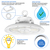 21,700 Lumens - 150 Watt - 5000 Kelvin - UFO LED High Bay Light Fixture Thumbnail