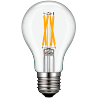 Natural Light - 350 Lumens - 4 Watt - 2700 Kelvin - LED A19 Bulb - 40 Watt Equal - Incandescent Match - Clear - 90 CRI - 120 Volt - 90+ Lighting SE-350.115