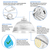 21,000 Lumens - 150 Watt - 5000 Kelvin - UFO LED High Bay Light Fixture With Direct and Indirect Light Thumbnail