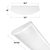 Extra Wide Footprint - 7600 Lumens - 65 Watt - 5000 Kelvin - 4 ft. x 10 in. LED Wraparound Fixture Thumbnail