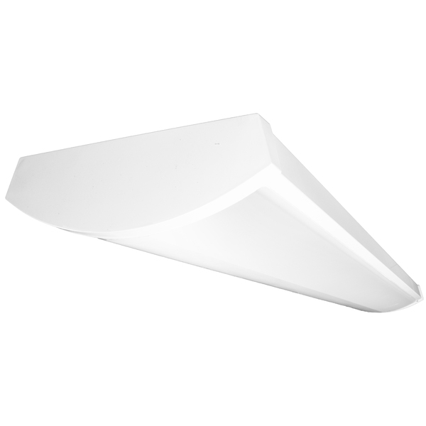 6400 Lumen Max - 54 Watt Max - 4 ft. x 10 in. Wattage and Color Selectable LED Wraparound Fixture