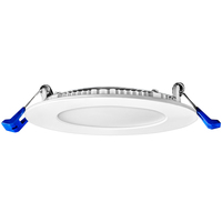 Natural Light - 600 Lumens - 9 Watt - 2700 Kelvin - 4 in. New Construction LED Downlight Fixture - Hardwire - 60 Watt Incandescent Equal - Round - White Trim - 90 CRI - 120 Volt - PLT-12400