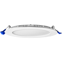 900 Lumens - 14 Watt - 6 in. Selectable New Construction LED Downlight Fixture - Hardwire - Kelvin 2700-3000-3500-4000-5000 - 75 Watt Incandescent Equal - Round - White Trim - 90 CRI - 120 Volt - PLT-12405