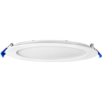 1600 Lumens - 22 Watt - 8 in. Selectable New Construction LED Downlight Fixture - Hardwire - Kelvin 2700-3000-3500-4000-5000 - 100 Watt Incandescent Equal - Round - White Trim - 90 CRI - 120 Volt - PLT-12406
