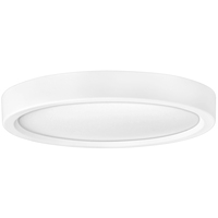 600 Lumens - 10 Watt - Natural Light - 5 in. Selectable LED Surface Mount Downlight Fixture - Hardwire - Kelvin 2700-3000-3500-4000-5000 - 60 Watt Incandescent Equal - Round - White Trim - 90 CRI - 120 Volt - PLT-12408