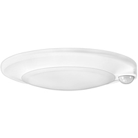 950 Lumens - 15 Watt - 3000 Kelvin - 6 in. LED Closet Light with Motion Sensor - Hardwire - 75 Watt Incandescent Equal - Round - 120 Volt - PLT-12410