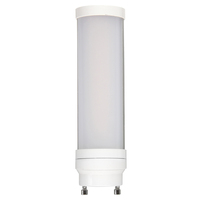 625 Lumens, 6W, Color Selectable LED PL Lamp, 2700-3000-3500-4000-5000K, Replaces 13W CFL, GU24 Base, Ballast Bypass, 120-277V, MaxLite 104737