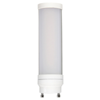625 Lumens - 6 Watt - Color Selectable LED PL Lamp - Kelvin 2700-3000-3500-4000-5000 - Replaces 13W CFL - GU24 Base - Ballast Bypass - 120-277 Volt - MaxLite 104737