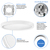 900 Lumens - 15 Watt - Natural Light - 7 in. Color Selectable LED Surface Mount Downlight Fixture Thumbnail
