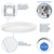 900 Lumens - 15 Watt - 7 in. Color Selectable LED Surface Mount Downlight Fixture Thumbnail
