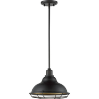 Pendant Fixture - Large - For (1) Incandescent or LED Bulb - Medium Base - Bronze Finish - Bulb Not Included - Nuvo 60-7014
