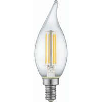 Natural Light - 250 Lumens - 3 Watt - 2400 Kelvin - AmberGlow LED Chandelier Bulb - 3.8 in. x 1.4 in. - 25 Watt Equal - Candle Glow - Clear - Candelabra Base - 92 CRI - 120 Volt - TCP FF11D2524E12SCL92