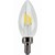 Natural Light - 250 Lumens - 3 Watt - 2400 Kelvin - AmberGlow LED Chandelier Bulb  - 3.8 in. x 1.4 in. Thumbnail