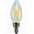 Natural Light - 300 Lumens - 4 Watt - 2400 Kelvin - AmberGlow LED Chandelier Bulb - 3.8 in. x 1.4 in. Thumbnail