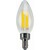 Natural Light - 500 Lumens - 4 Watt - 2400 Kelvin - AmberGlow LED Chandelier Bulb - 3.8 in. x 1.4 in. Thumbnail